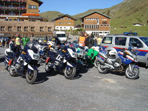 Sch�n aufgestellt bei der Pause in Austria