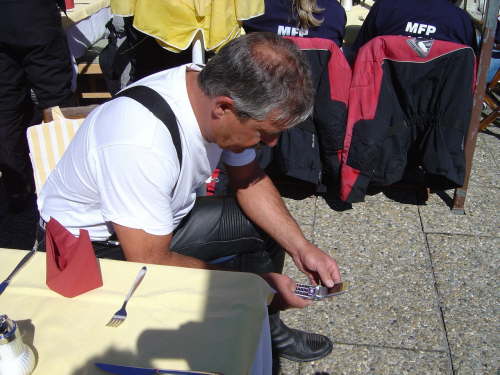 Markus bei seiner Lieblingsbesch�ftigung